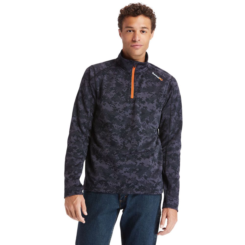 Moletom Masculino - Timberland Pro® Understory Quarter-Zip Fleece - PVIJR5416 - Pretas